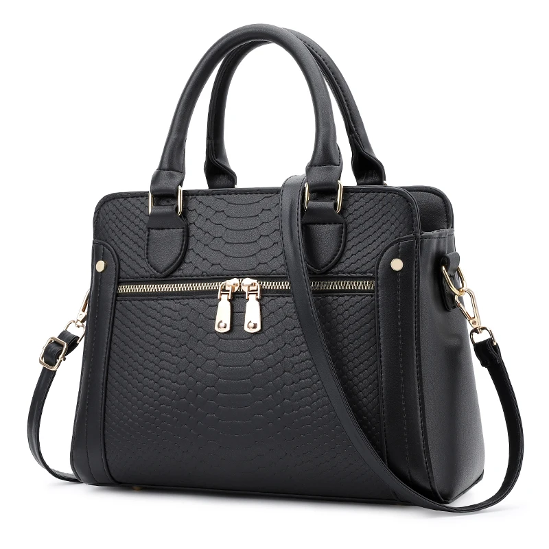 HISUELY Элегантные женские кожаные сумки под змеиную кожу сумка на плечо Lddy