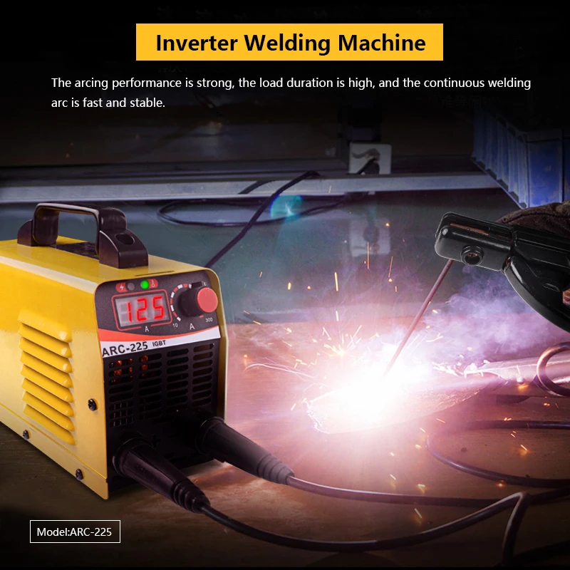 

Handskit Welding Machine ARC-225 Portable Mini Electric Welder Semiautomatic Welding Reverse Welder for Welding Electric Work