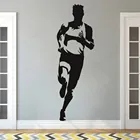 Спортивная Наклейка на стену бегун Спортивная Настенная Наклейка атлет бегущий домашний декор Съемная Настенная роспись HJ1097