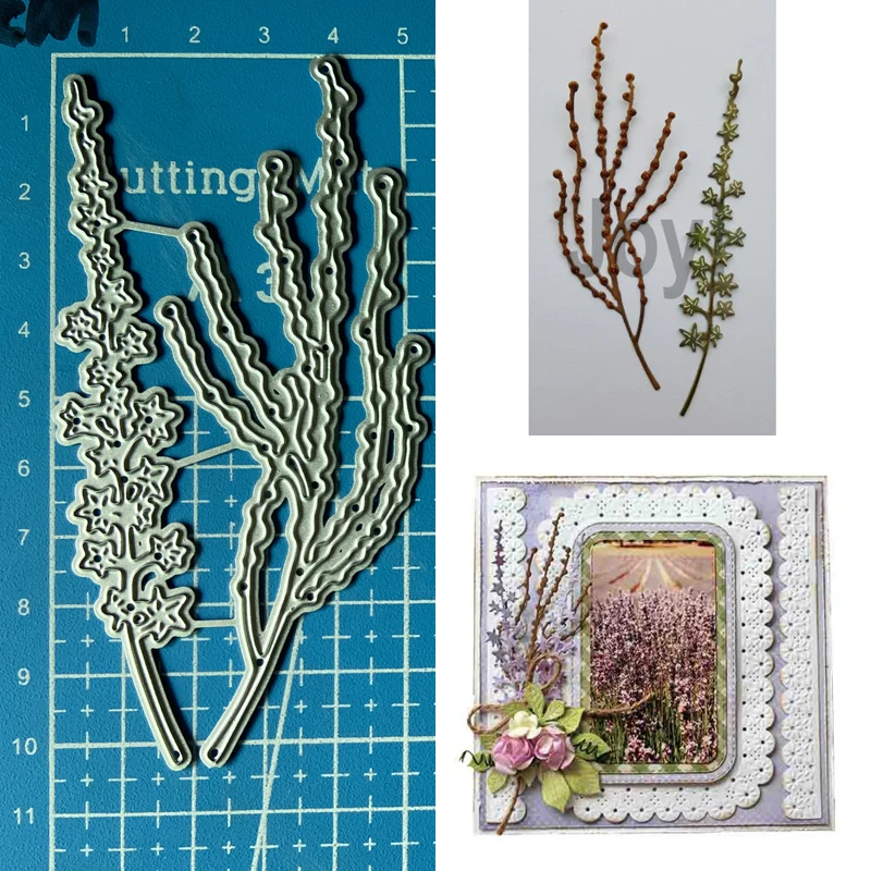 

Lucky Goddess Metal Cutting Dies Floral Branches diy Scrapbooking Photo Album Decorative Embossing Paper Card Crafts Die