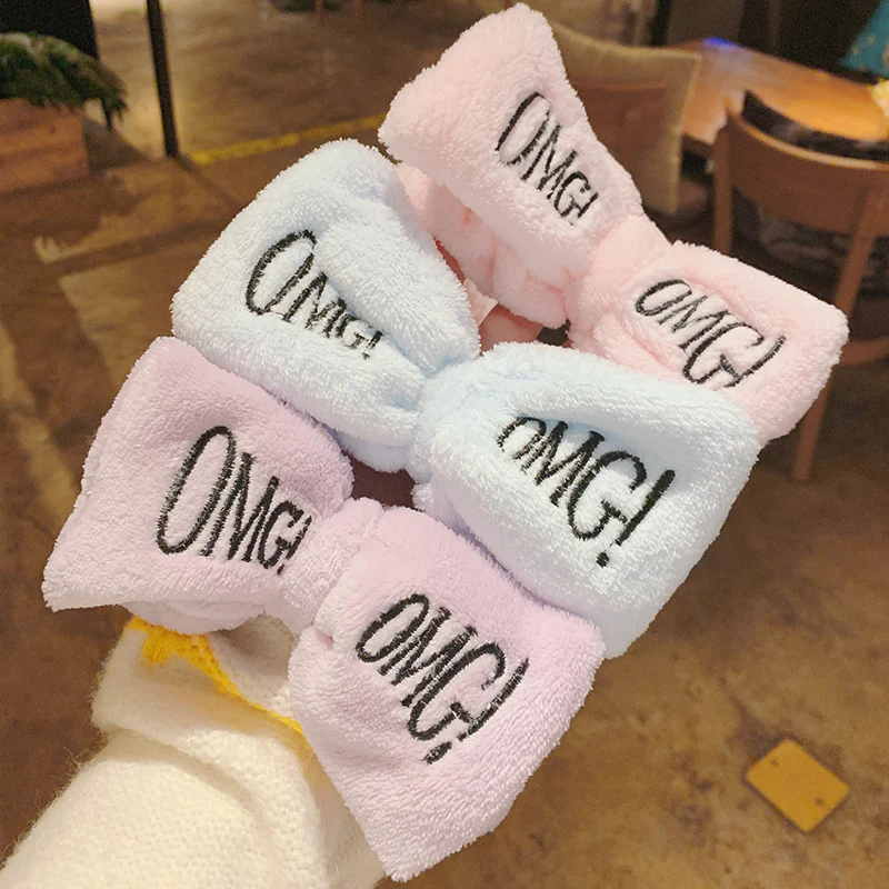 Женские головные повязки с буквами эластичные для волос бантом дизайнерские