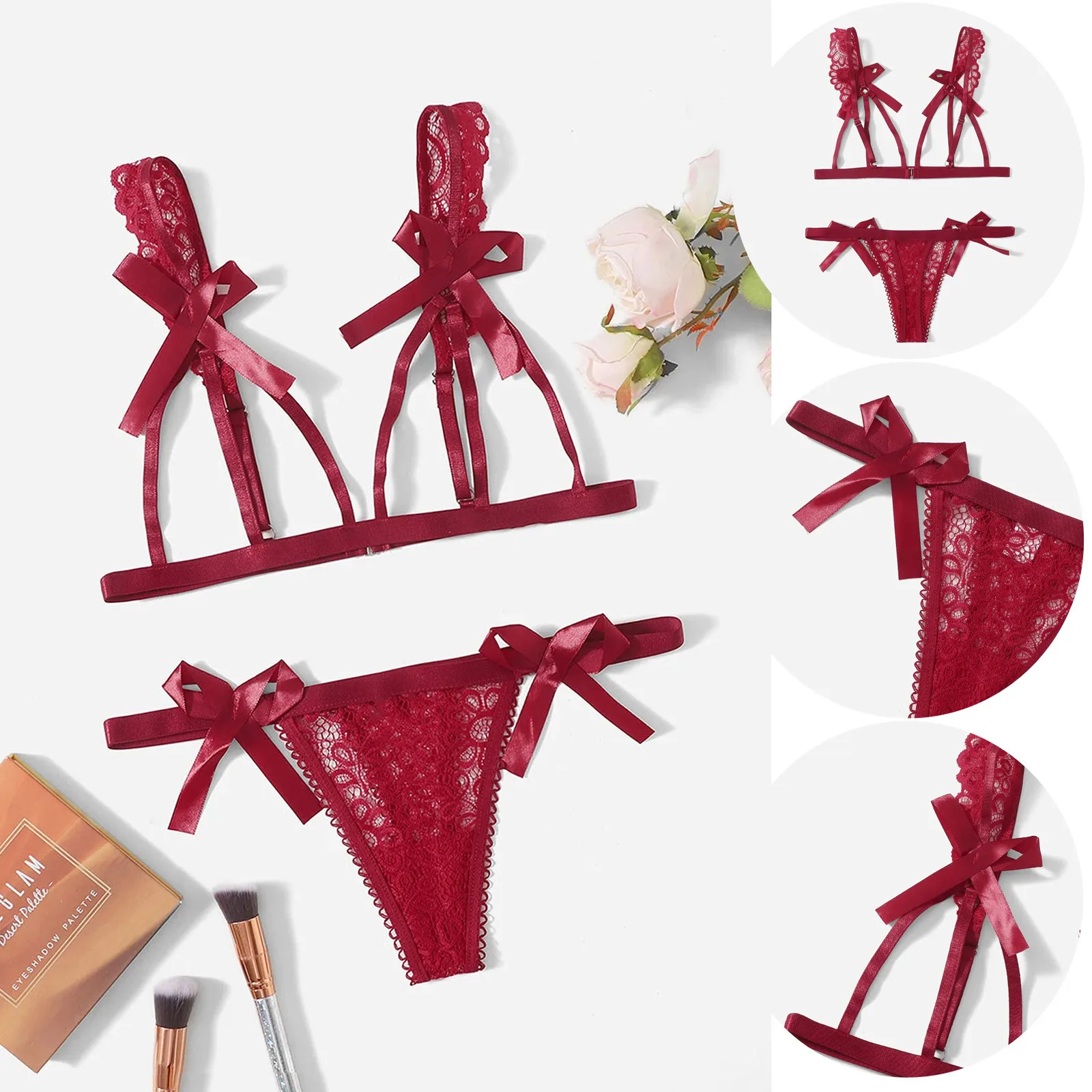 Эротическое нижнее белье комплекты эротических бюстгальтеров с чашками для