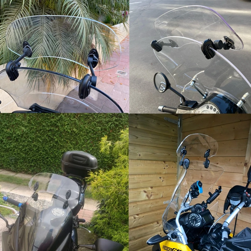 Универсальный удлинитель для лобового стекла мотоцикла регулируемый зажим