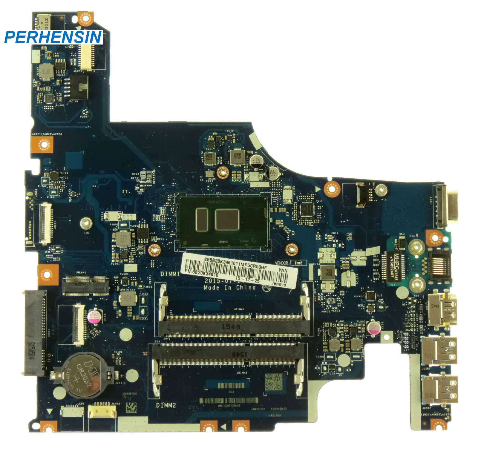 

Для Lenovo IdeaPad 500-15ISK материнская плата AIWZ1 LA-C853P U69 i5-6200U 5B20K34610