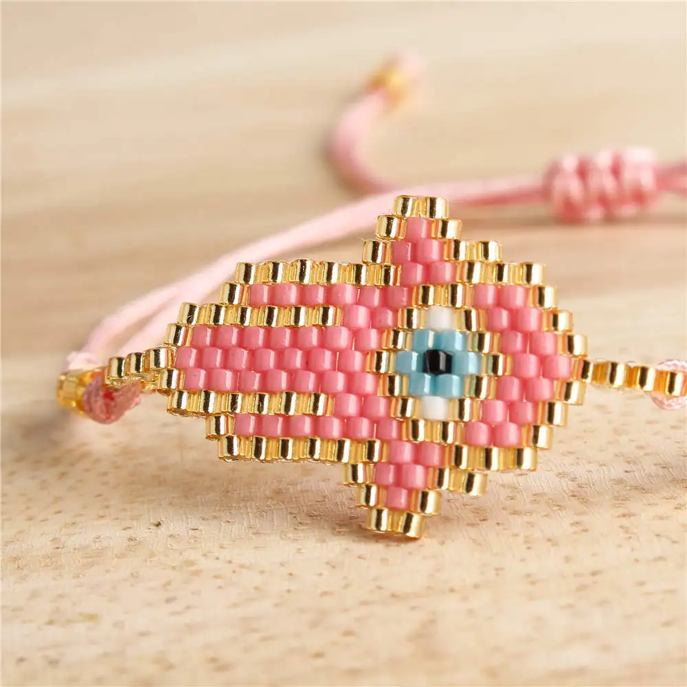 Go2boho Perles MIYUKI браслет evil eye Fatima Hamsa браслеты для женщин Delica бусы ювелирные изделия Pulsera Mujer ручной работы Boho