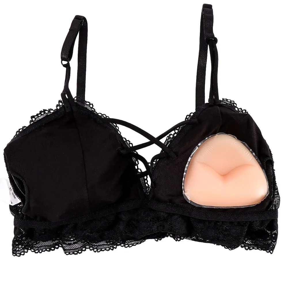 1 пара силиконовый купальник с треугольным лифом бюстгальтер вставные подушечки