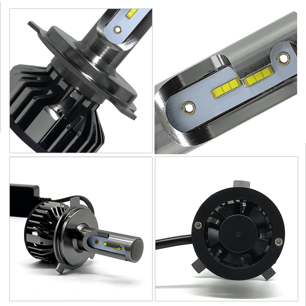 Автомобильная передняя фара H4 110W 16000LM LED H7 canbus H1 H3 H8 H11 9005 9006 55W 20000lm 6500K