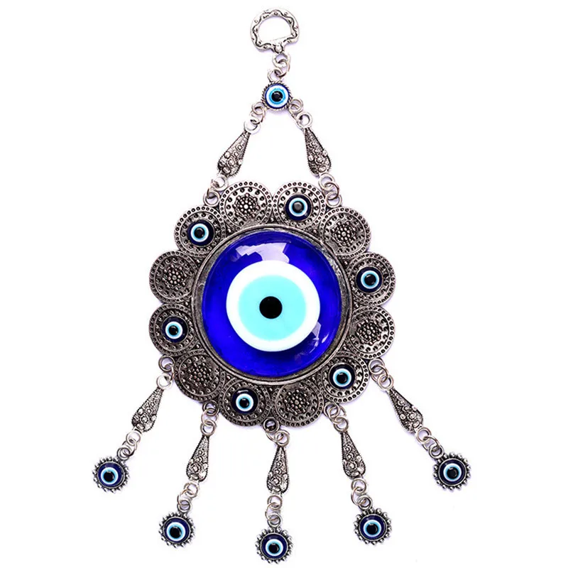 

Turkish Colored Glaze Blue Eye Wall Hanging Town House Warding Off Evil Spirits And Safety Decoration Indoor Pendants