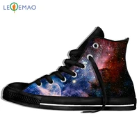 custom image printing sneakers designs space galaxy3d print purple nebula cool autumn winter canvas shoes custom walking shoes