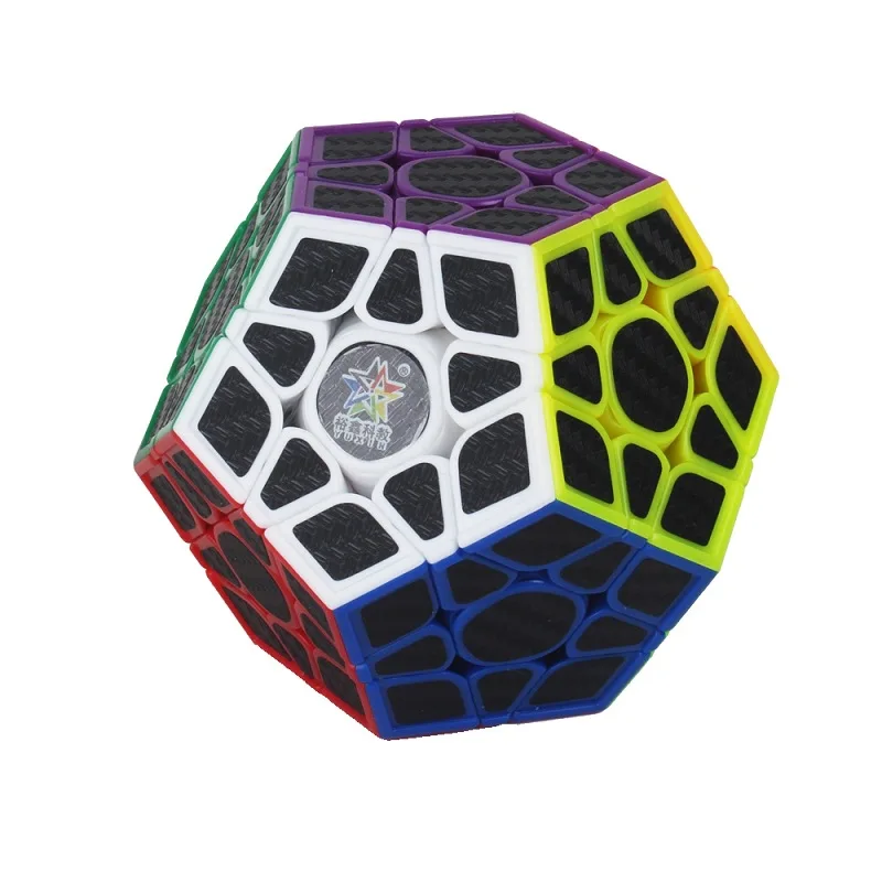 Yuxin Megaminxcube наклейки из углеродного волокна Cubo Magico Professional Развивающие игрушки для