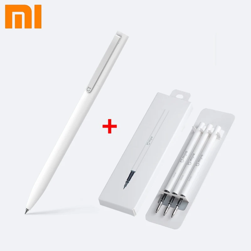 

Original Xiaomi Mijia Sign Pen MI Pen 9.5mm Signing Pen PREMEC Smooth Switzerland Refill MiKuni Japan Ink (Black/Blue) Best Gift