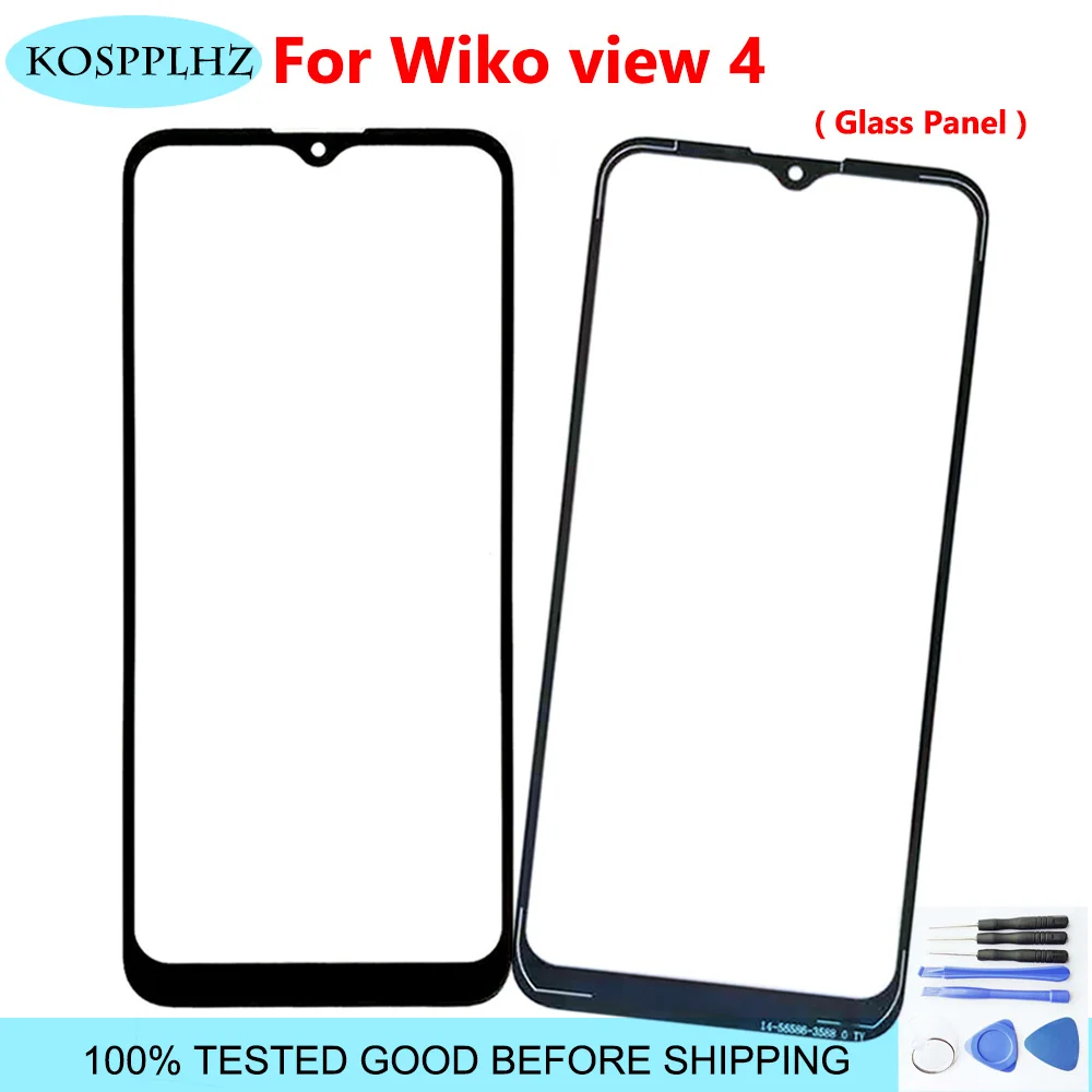KOSPPLHZ черное 6 52 дюймовое переднее внешнее стекло для Wiko view 4 сенсорный экран