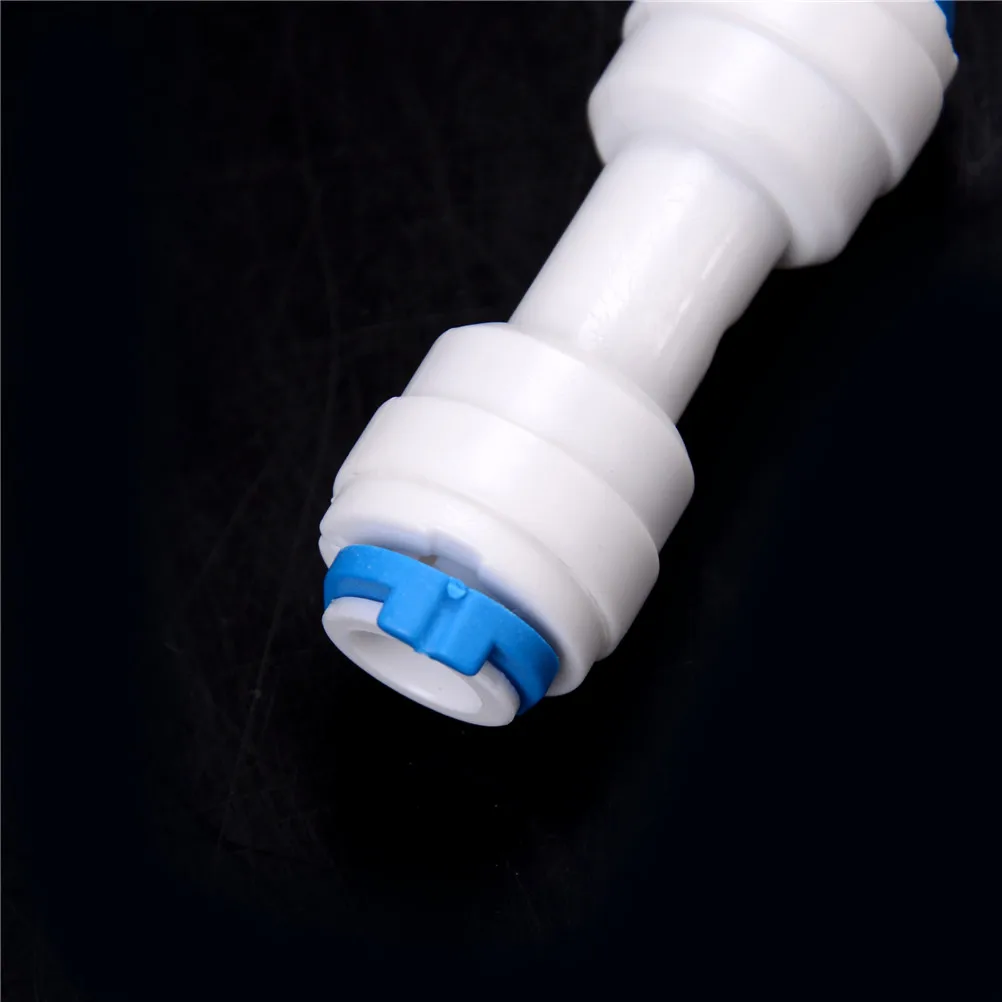 

1PCS 1/4" Equal Straight Tube OD Quick Connection Fittings Aquarium RO Water System Pipe Connector