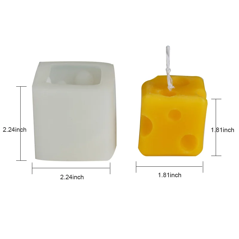 

Cheese Shape Silicone Mold Candle Mold Mousse Cake Moulds Soap Mold Chocolate Fondant Pastry Baking Decorating Tools Bakeware
