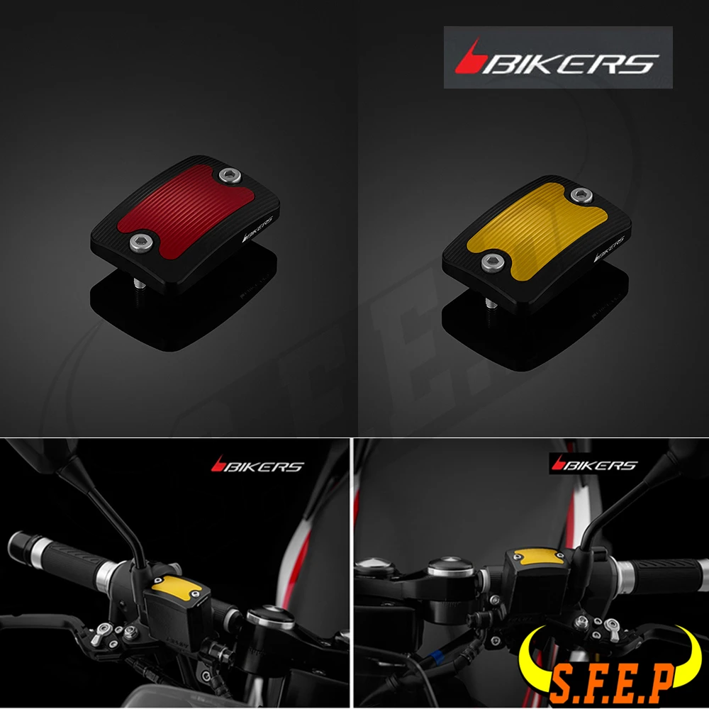 

BIKERS CNC Aluminum Alloy Front Brake Reservoir Cap Cover For Honda PCX125 PCX150 PCX160 ADV150