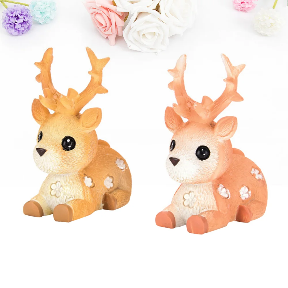 2 шт. Детские модели с изображением оленя вечерние украшения для рабочего стола