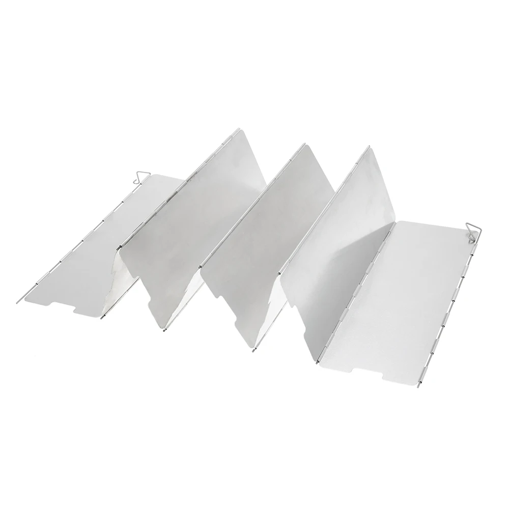 TOMSHOO 8 тарелок ветрозащитный экран прочный складной Открытый приготовление пищи