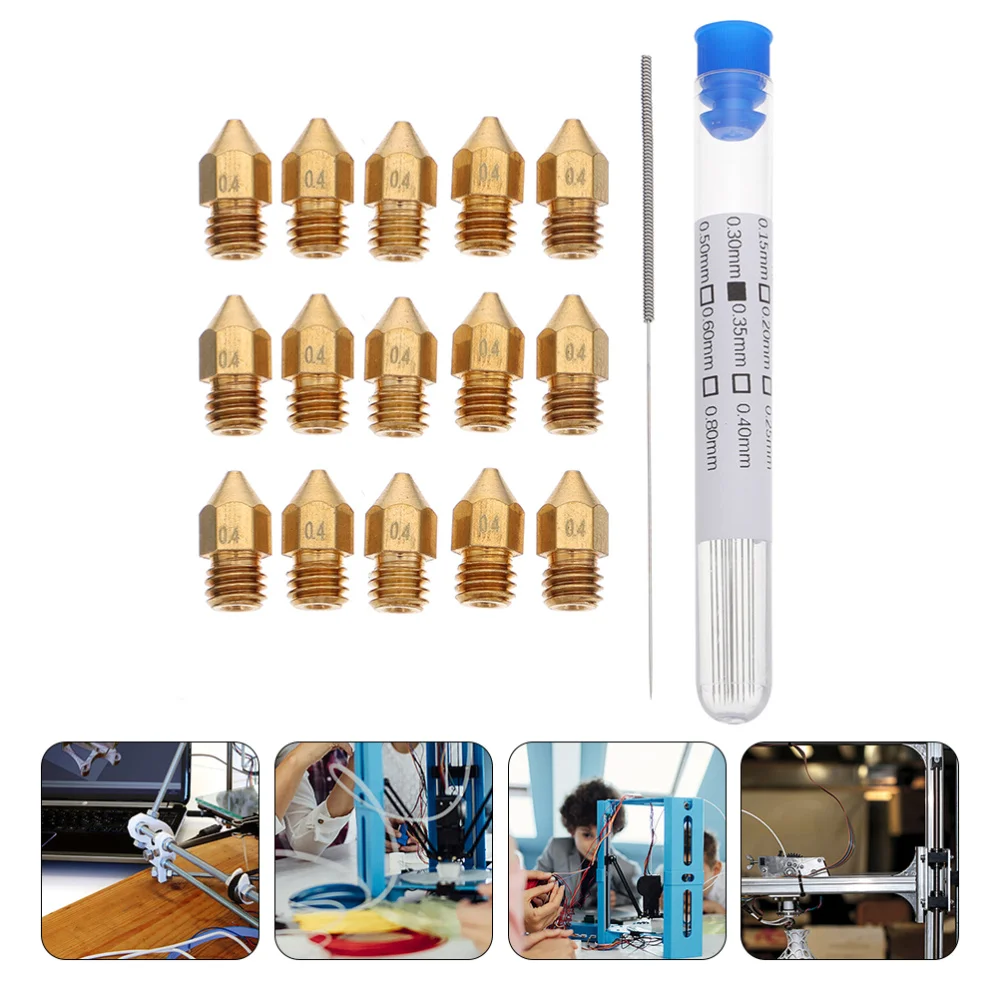 

2 Sets 3D Printer Cleaning Accessories Nozzles Printer Cleaning Needles and Tube