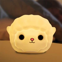 cat silicone lamp desk led colorful cute night light usb charging little girlande luminous outdoor table portable baby room supe
