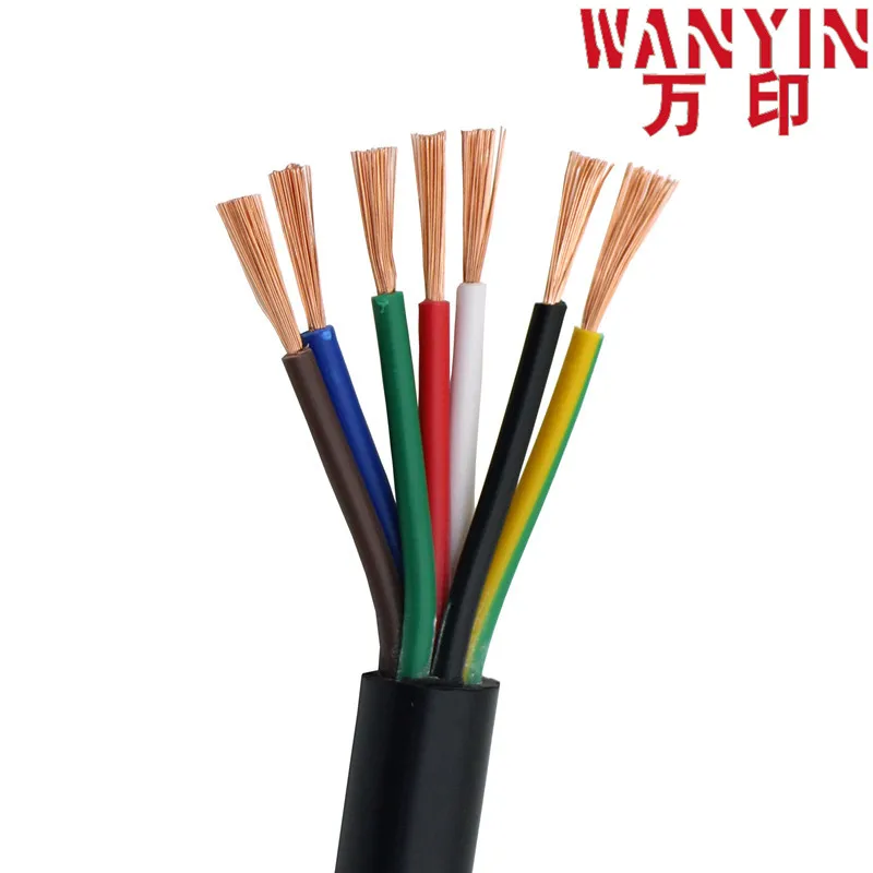 Многожильный кабель из ПВХ черный 15AWG 1 5 мм RVV 2/3/4/5/6/7/8/10/12/14/16/20/24 сердечник