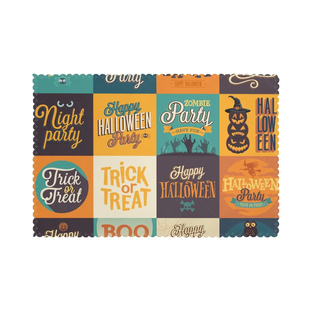 

Подставка под столовый стол, иллюстрация на Хэллоуин, термостойкая кухонная столовая посуда, 6 шт. аксессуаров