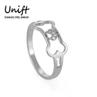 Unift, женское кольцо из нержавеющей стали в виде кости собаки, ювелирное изделие в виде животного, Подарок на годовщину вечерние вечеринку для любимых питомцев, оптовая продажа 2022