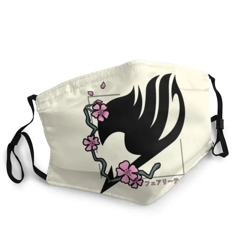

Моющаяся маска для лица с изображением цветущего вишневого хвоста, аниме маска для мужчин и женщин, маска для защиты от смога, респиратор, ма...