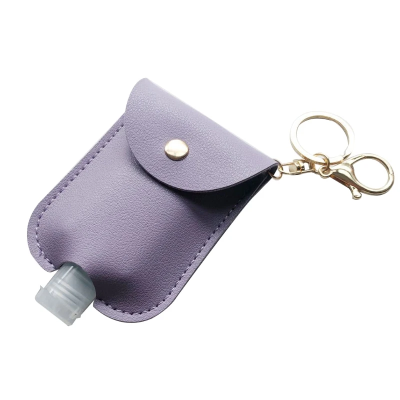 

2020 пустая бутылка из искусственной кожи дезинфицирующее средство для рук брелок держатель многоразовые переносчики для путешествий с отки...