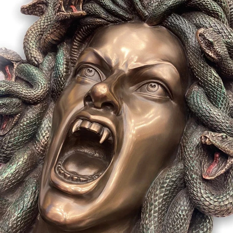 Готическая мифология Medusa легенда статуя в форме змеи Греция настенная миф монстр