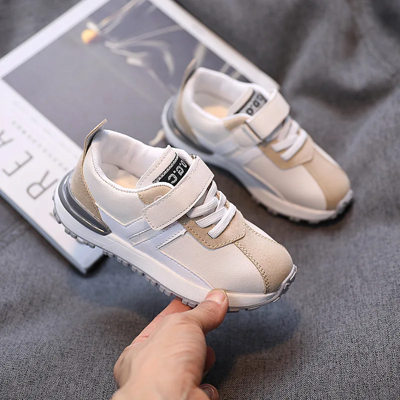 

Boy Sneakers 2021 Spring New Child Boys Girls Non-slip Casual Shoes Comfortable Walk Run Shoes Kids Patchwork Thick Sneakers