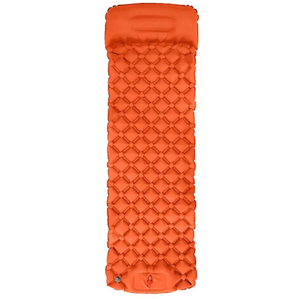 

Sleeping Pad Camping Mat With Pillow air mattress picnic Inflatable Cushion Sleeping Mat Fast Filling Air Moistureproof air bed