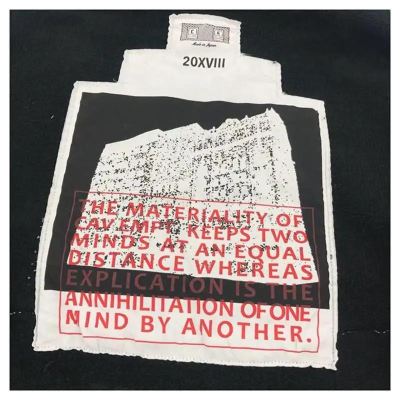 

High street Men Women Cotton Cav Empt Hoodie Hip Hop Pullover Hoody Loose CAVEMPT C.E Sweatshirts