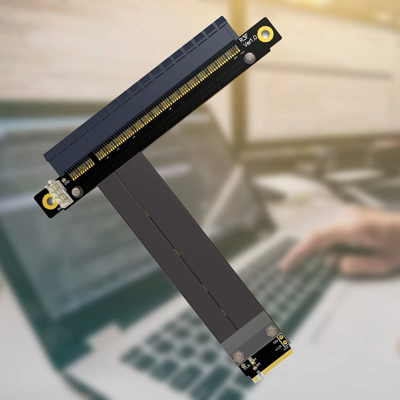 

Extension Cable R43SR M.2 NGFF NVMe Key M to PCIE X16 Graphics Card Riser Adapter 16X PCI-E for M.2 2230 2242 2260 2280
