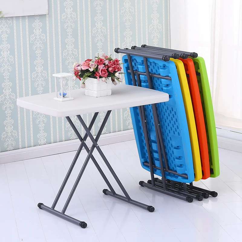 Складной стол простой бытовой маленький многоцелевой пластиковый обеденный для