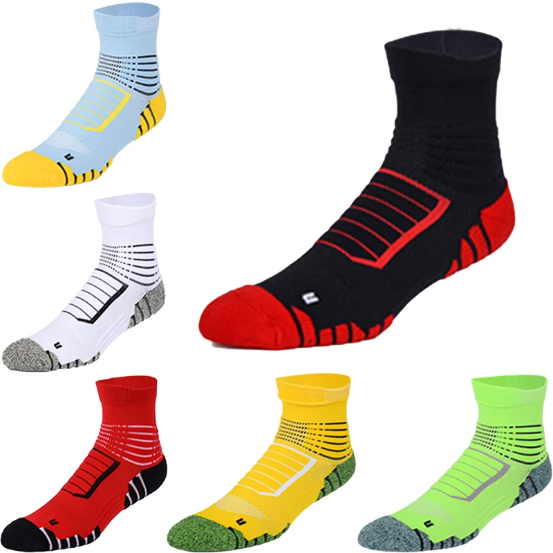 

Tian Yi Jian Professional Antibacterial Protective Sweat Absorbent Sports Socks In Tube Breathable Thickened Basketball Socks