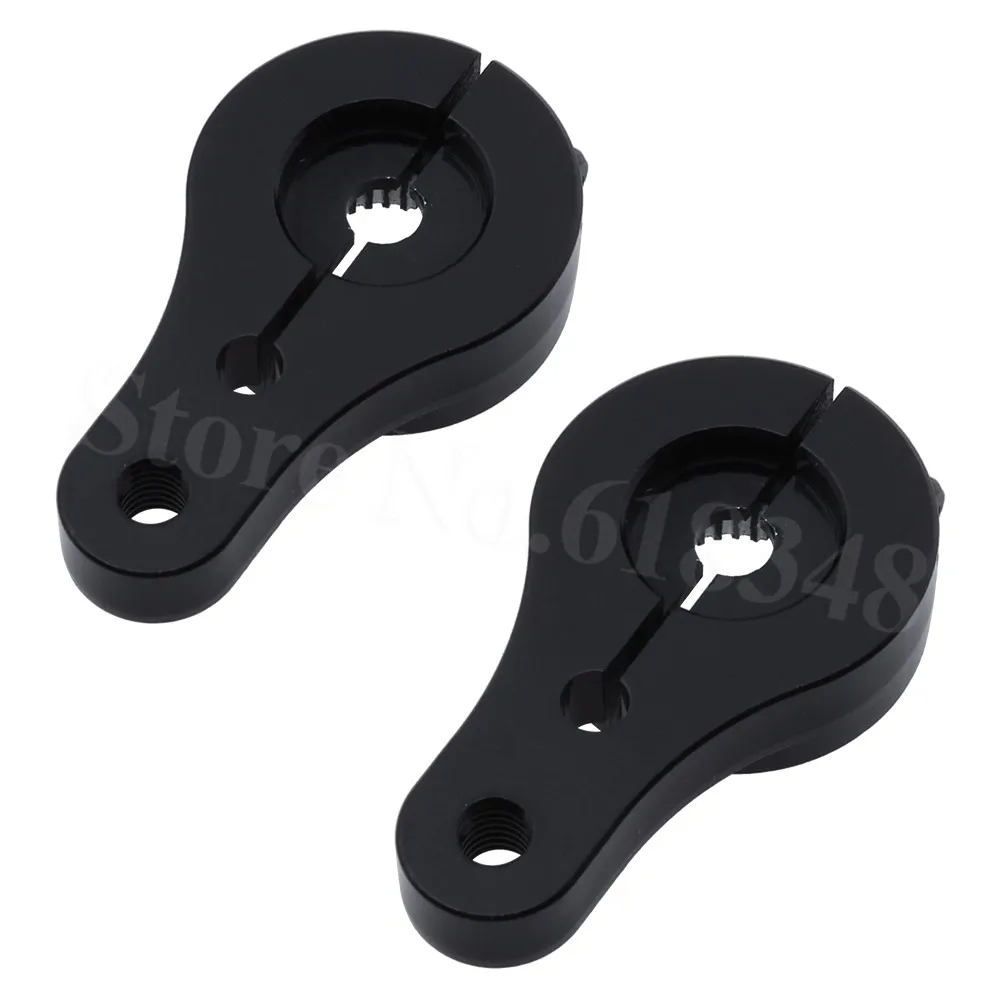 2 шт./лот алюминиевый 25T Servo рожковый рулевой Кронштейн для 1/10 весы Рок Гусеничный