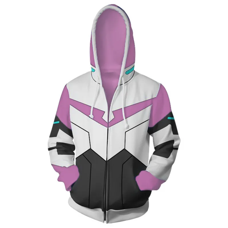 6 видов цветов толстовки с японским аниме принтом Voltron Rance карнавальный костюм