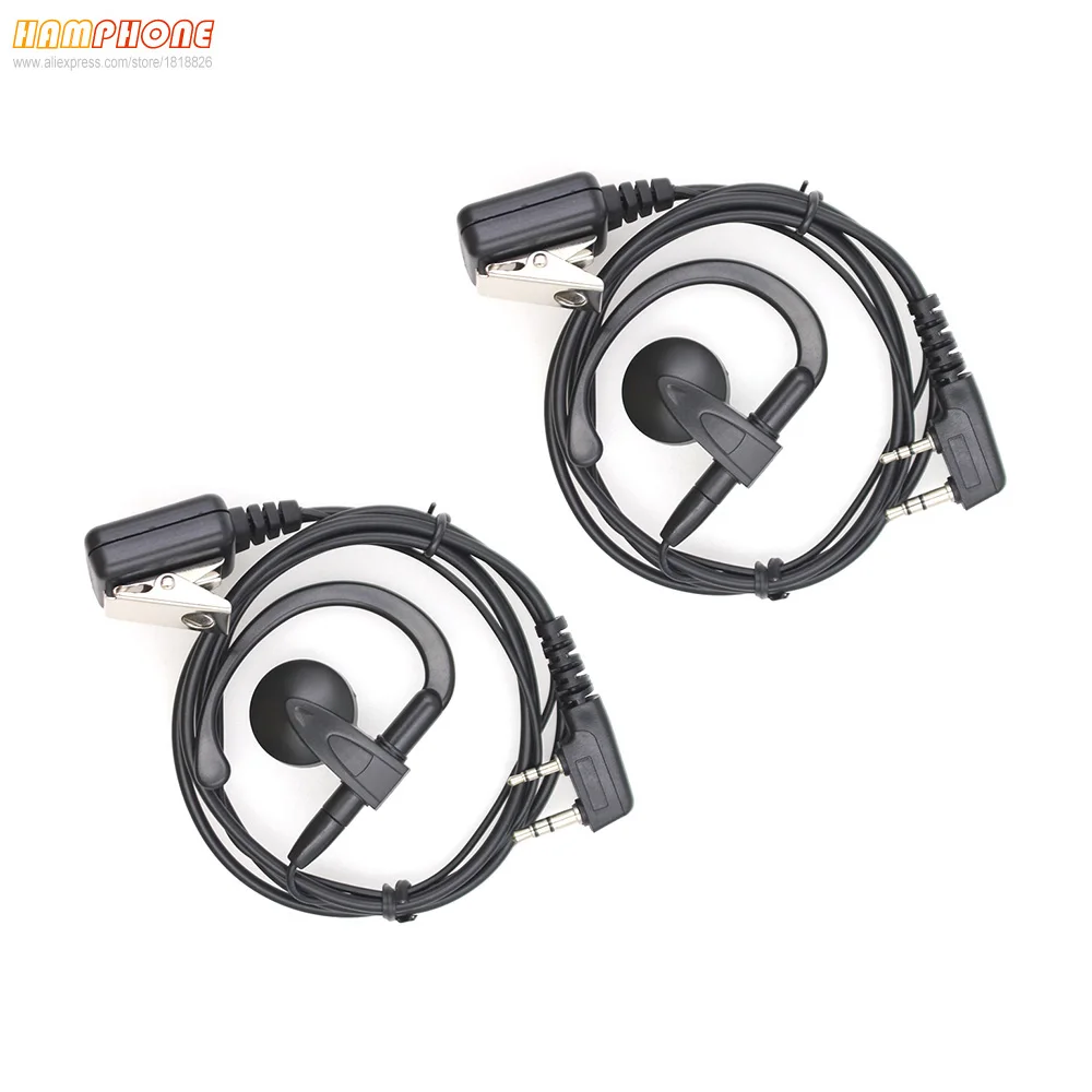 2 шт. G-образные наушники-вкладыши наушники толстый плетеный провод рация