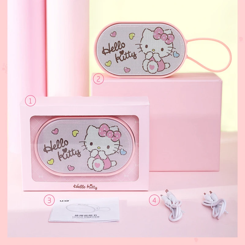 Hello Kitty беспроводная Bluetooth совместимая колонка портативная уличная Беспроводная