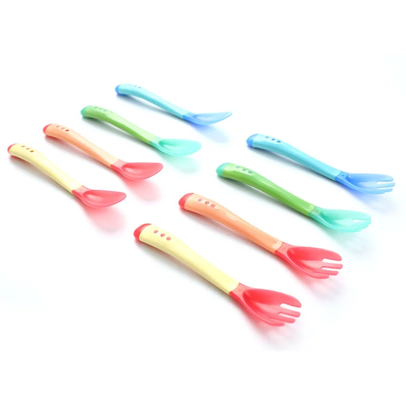 

Ложка-вилка с датчиком температуры для детской безопасности, 2 шт./компл.