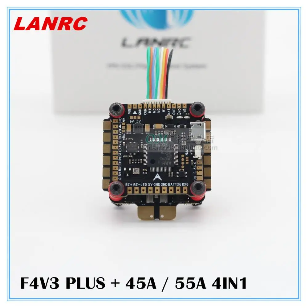 Новый/LANRC F4V3PLUS FC/ F4 V3 PLUS контроллер полета и LAN 45A 4INA/55A 4 в 1 ESC для гонок FPV