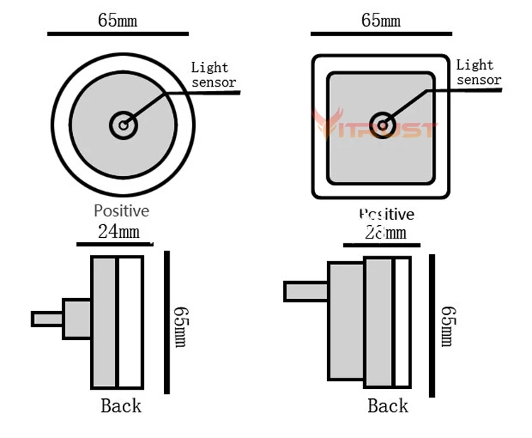 СВЕТОДИОДНЫЙ Светильник ночник светильник с датчиком управления мин. 110 В. 220