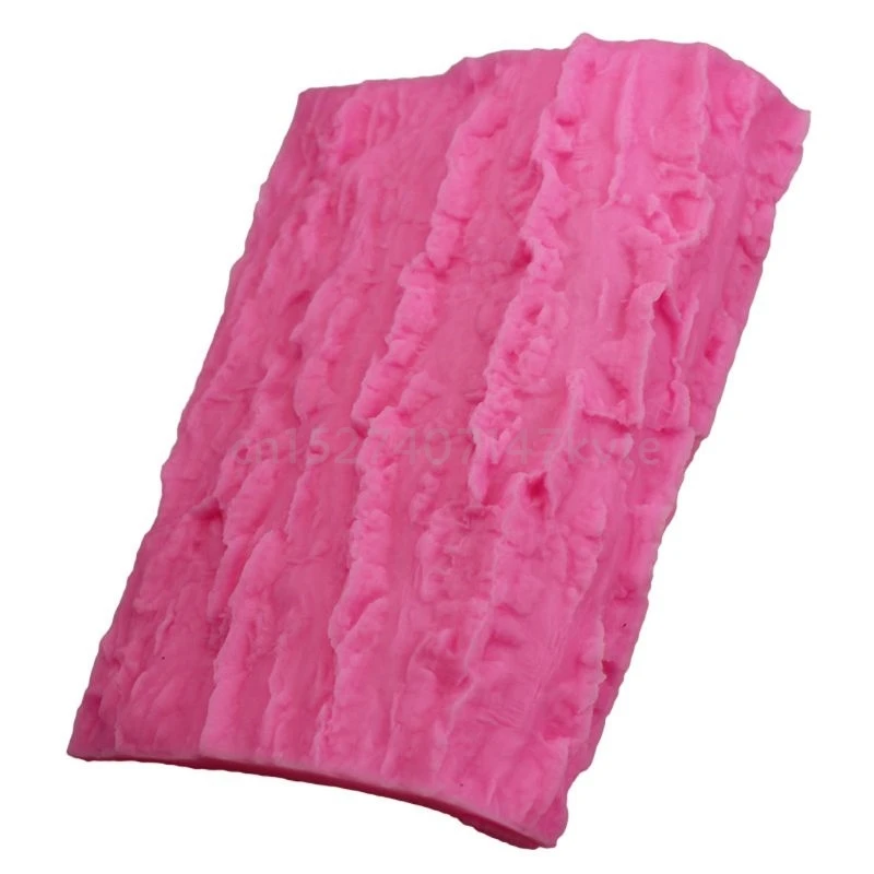 

OOTDTY Tree Bark Texture Silicone Mold Cake Fondant Impression Mat Decorating Supplies