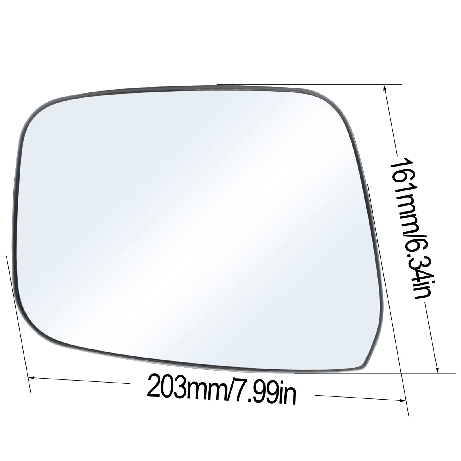 Левая и правая дверь автомобиля боковое крыло зеркало стекло с подогревом для