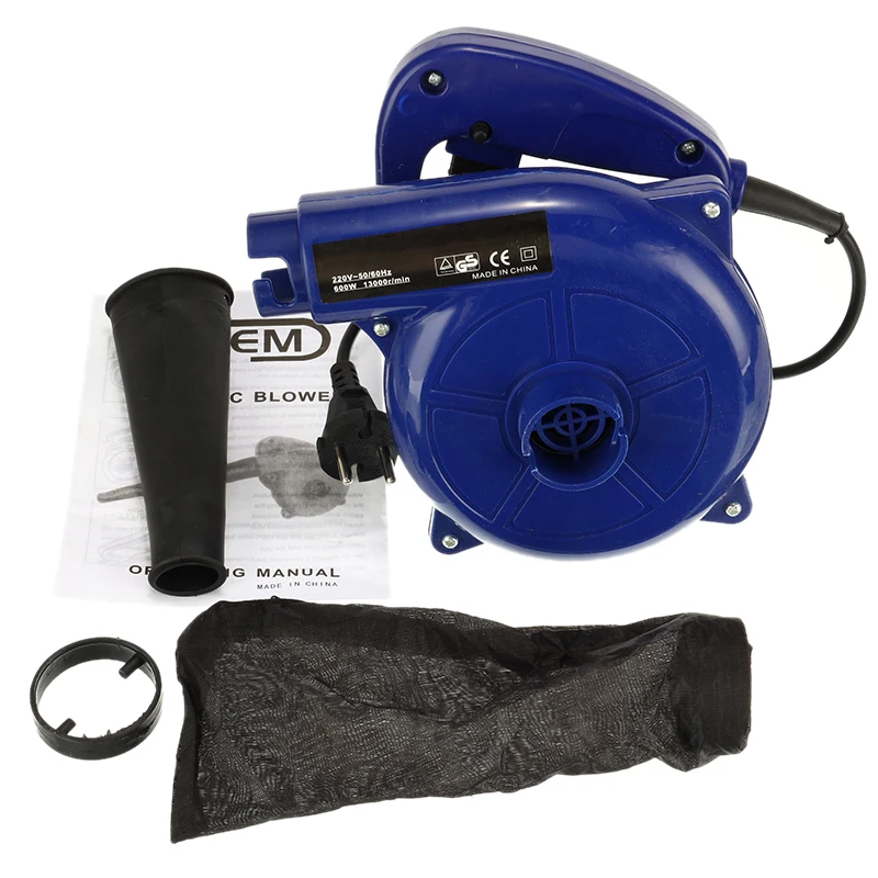 

1pc Electric Industrial Air Blower Vacuum Computer Cleaner Dust Blowing Dust Computer Dust Collector 600W 220V Air Blower