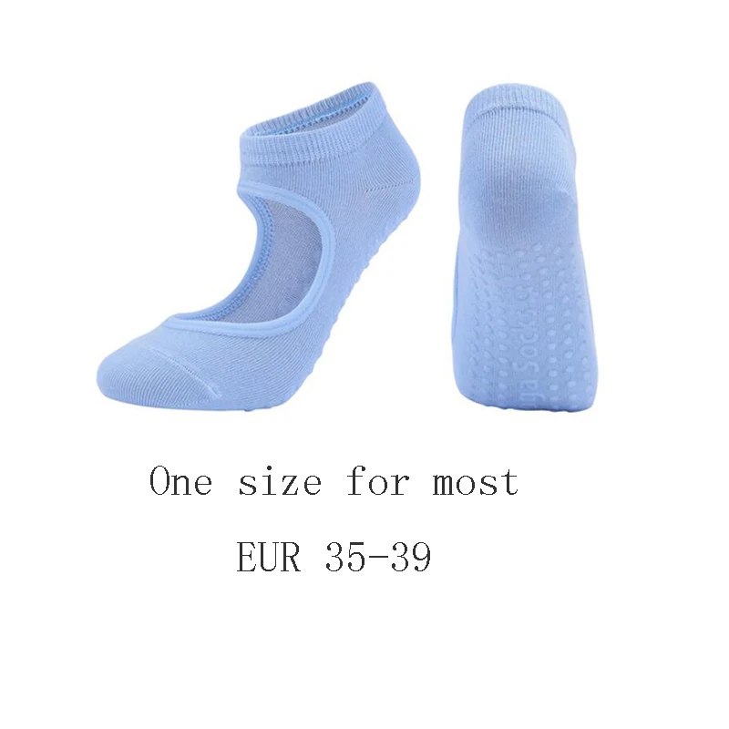 

Women High Quality Pilates Socks Anti-Slip Breathable Backless Socks Ankle Ladies Ballet Dance Sports Socks for Fitness Gym
