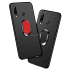 Роскошный чехол Doogee N20 6,3 дюйма, мягкий черный пластиковый металлический чехол для телефона с кольцом на палец Для Doogee N20, чехол s 2019