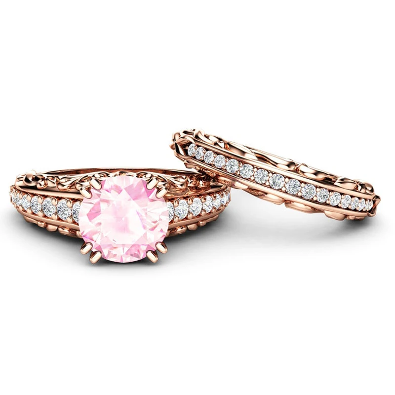 2 шт./компл. винтажный Белый/фотоальбом свадебные кольца женское роскошное