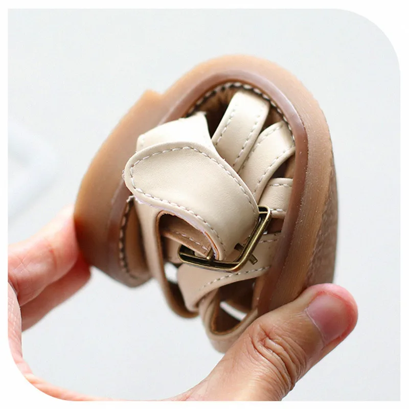 

Baby Girls' Sandals 2021 Summer New Korean Children's Belt Buckle Velcro First Walking Shoes Toddler Girls Beach Shoes