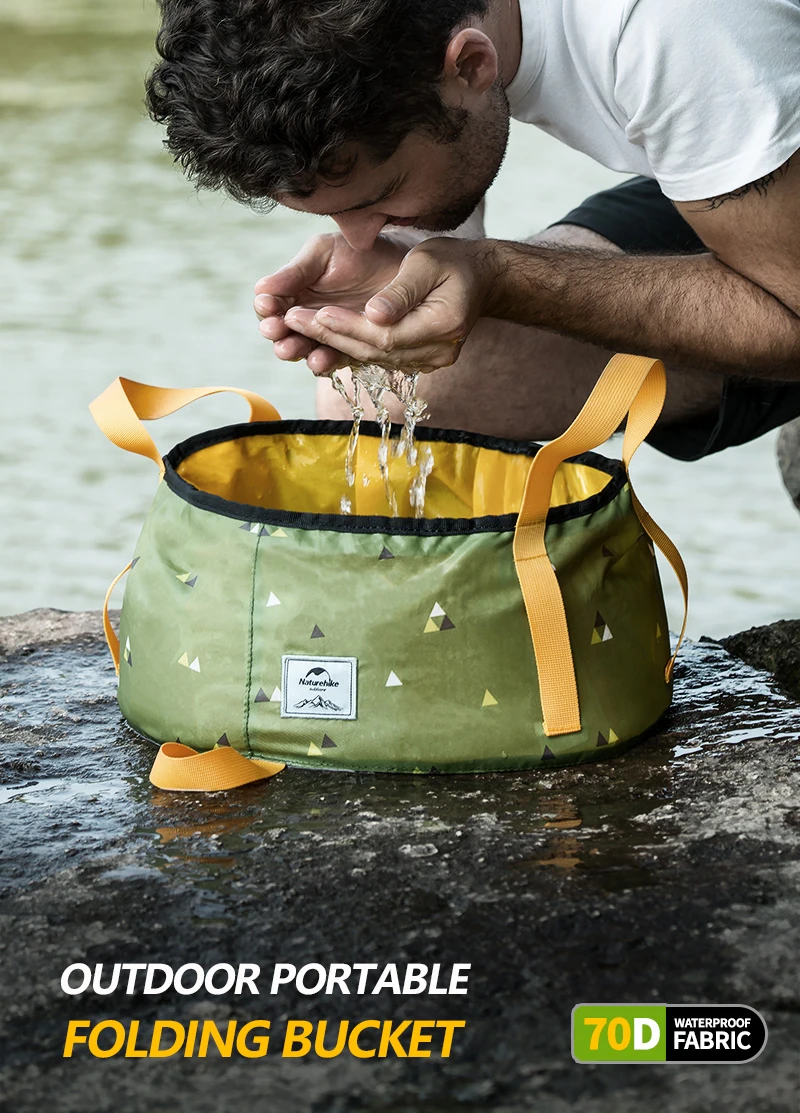 NatureHike NH18L010-P складной умывальник ведро умывальник Кемпинг воды горшок мешок контейнер для автомобиля Рыбалка
